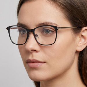 Lacoste L2276 Black/Crystal Eyeglasses Women — lifestyle wear, museum visits and gallery days