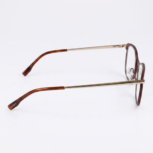 Lacoste L2276 Rectangle Eyeglasses Women — side view, Gold Metal temples