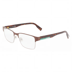 Lacoste L2286 Brown Rectangle Eyeglasses Unisex, Propionate frame