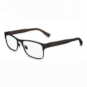 Lacoste L2294 Green Rectangle Eyeglasses Unisex, Metal frame