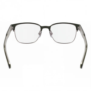 Lacoste L2304 Rectangle Eyeglasses Unisex — side view, Green Black temples