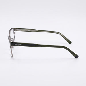Lacoste L2304 N Rectangle Eyeglasses Men — side view, Green temples