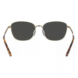 Lacoste L270s Rectangle Sunglasses Women — side view, Non-Polarized Solid Smoke lens