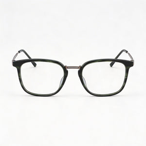 Lacoste L2853PC Square Eyeglasses for Men — front view, Plastic