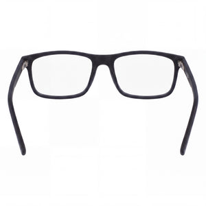 Lacoste L2858 N Rectangle Eyeglasses Unisex — side view, Gray Plastic temples