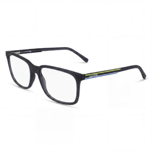 Lacoste L2859 N Matte Dark Grey Rectangle Eyeglasses for Men, Plastic frame