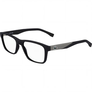 Lacoste L2862 Matte Black Rectangle Eyeglasses for Men, Plastic frame