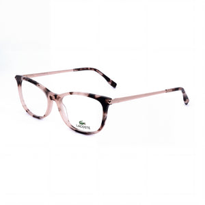 Lacoste L2863 Pink Havana Rectangle Eyeglasses for Women, Acetate frame