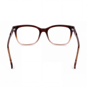 Lacoste L2870 44629 Rectangle Eyeglasses Unisex — side view, Brown Gradient Plastic temples