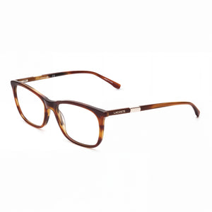 Lacoste L2885 Havana Rectangle Eyeglasses for Women, Acetate frame
