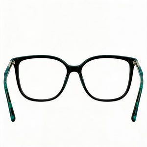Lacoste L2892 47957 Square Eyeglasses Women — side view, Black Acetate temples