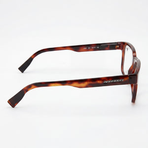 Lacoste L2927 Rectangle Eyeglasses Men — side view, Havana Injected temples