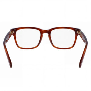 Lacoste L2932 Rectangle Eyeglasses Unisex — side view, Havana Metal temples