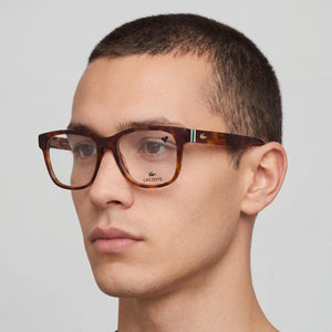 Lacoste L2937 Havana Eyeglasses Unisex — lifestyle wear, office and reading