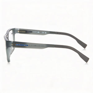 Lacoste L3655 Rectangle Eyeglasses Women — side view, Gray Injected temples