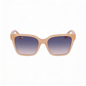 Lacoste L6022s Rectangle Sunglasses for Women — front view, Plastic frame