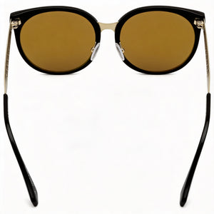 Lacoste L842SA Round Sunglasses for Women — interior view, Non-Polarized lens detail