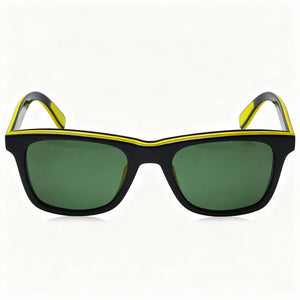 Lacoste Modern Square Sunglasses Unisex — front view, Plastic frame