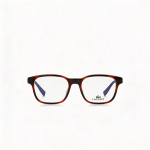 Lacoste Modern Rectangle Eyeglasses Unisex — front view, Plastic
