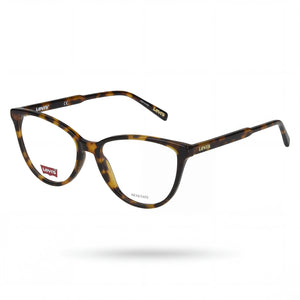Levi's 1015 Havana Cat Eye Eyeglasses for Women, Plastic frame