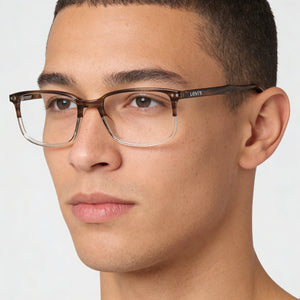Levi's Brown Horn Eyeglasses Men — lifestyle wear, everyday errands and city walking