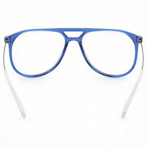 Levi's Lv 1000 Aviator Eyeglasses Unisex — side view, Blue Polyamide temples