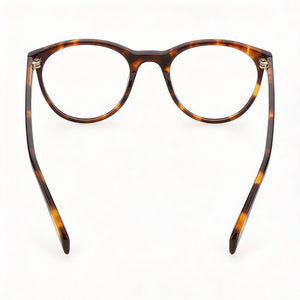 Levi's Lv 1005 Round Eyeglasses Unisex — side view, Havana Plastic temples