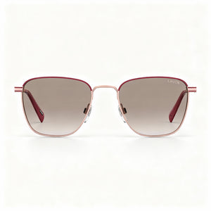 Levi's LV 1016/S Rectangle Sunglasses Unisex — side view, Gradient Brown Gradient lens