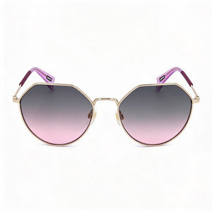 Levi's LV 1020/S Round Sunglasses Unisex — front view, Stainless Steel frame