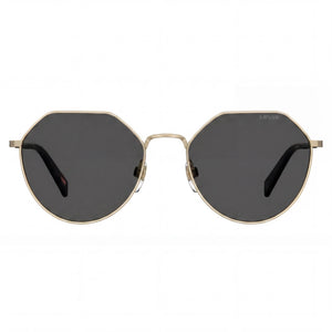 Levi's Lv 1020/S Round Sunglasses for Women — front view, Stainless Steel frame