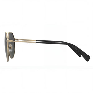 Levi's Lv 1020/S Round Sunglasses Women — side view, Non-Polarized Gold lens