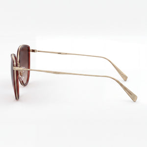Levi's LV 5011 Round Sunglasses Men — side view, Non-Polarized Brown Shaded lens