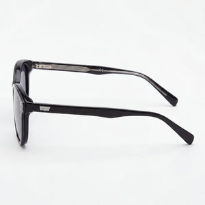 Levi's Lv 5012/Cs Oval Sunglasses Women — side view, Non-Polarized Black lens