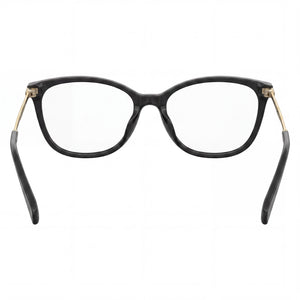 Levi's LV 5021 807 51 Square Eyeglasses Women — side view, Black temples