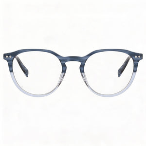 Levi's LV 5022 Round Eyeglasses for Women — front view, Plastic
