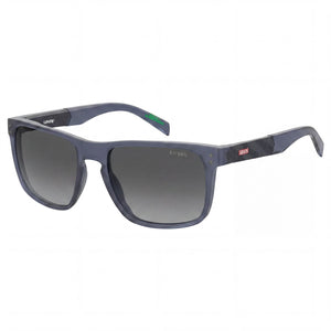 Levi's LV 5058/S Blue Rectangle Sunglasses for Men, Grey lens