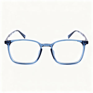 Levi's Lv 7071/F/Lev Rectangle Eyeglasses Men — side view, Blue temples