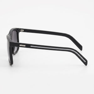 Levi's Modern Rectangle Sunglasses Women — side view, Non-Polarized Dark Grey Shaded lens