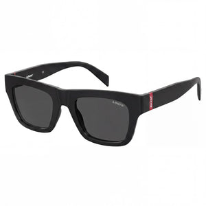 Levi's Modern Black Shield Sunglasses for Women, Black lens