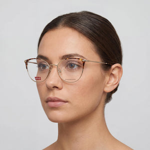 Levi's Modern Gold Eyeglasses Women — lifestyle wear, everyday errands and city walking