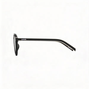 Levi's PANTHOS Round Eyeglasses Men — side view, Black ECO PMMA temples