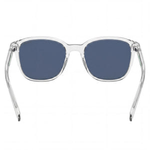 Levi's Timeless Rectangle Eyeglasses Unisex — side view, Crystal Blue Eco polyamide temples