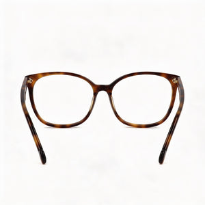 Liu Jo LJ2621 Square Eyeglasses Unisex — side view, Havana Acetate temples