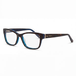 Liz Claiborne 616 Havana Rectangle Eyeglasses for Women, Plastic frame