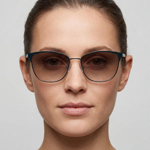 Liz Claiborne Classic Square Sunglasses Women — side view, Polarized lens