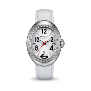Locman Pearl Dial Stainless Steel Women's Watch, 40mm