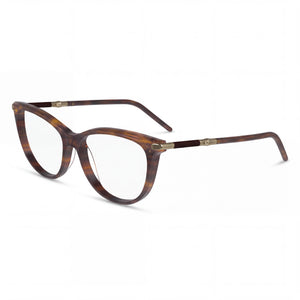 Longchamp 2727 Brown Horn Cat Eye Eyeglasses for Women, Acetate frame