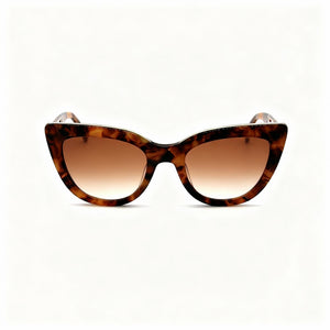 Longchamp Classic Rectangle Sunglasses for Women — front view, Titanium frame