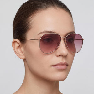 Longchamp Gold Sunglasses Women — lifestyle wear, outdoor commute and office breaks