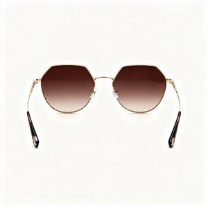 Longchamp LO154S Irregular Sunglasses for Women — interior view, Non-Polarized lens detail